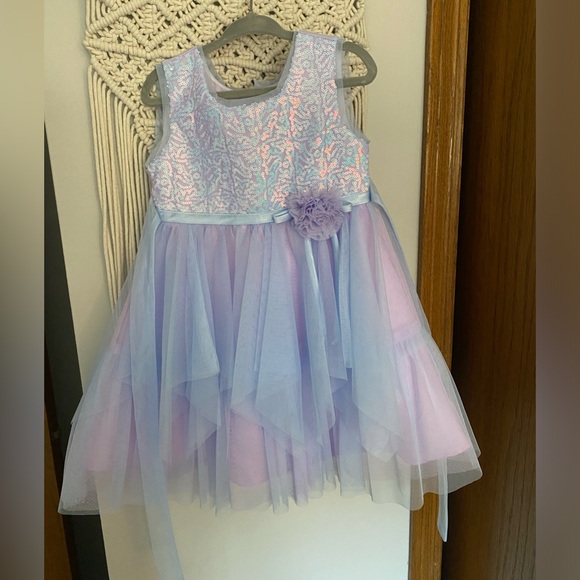 Jona Michelle Other - Jona Michelle blue/purple sequin fairy party dress size 2T